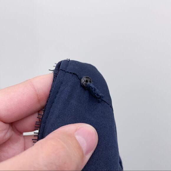 Adrianna Papell Navy Lace Dress Formal Career 8 - Picture 12 of 16